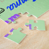 Word Cloud Persoonlijke familienaam Aangepast Legpuzzel (Zijkant)