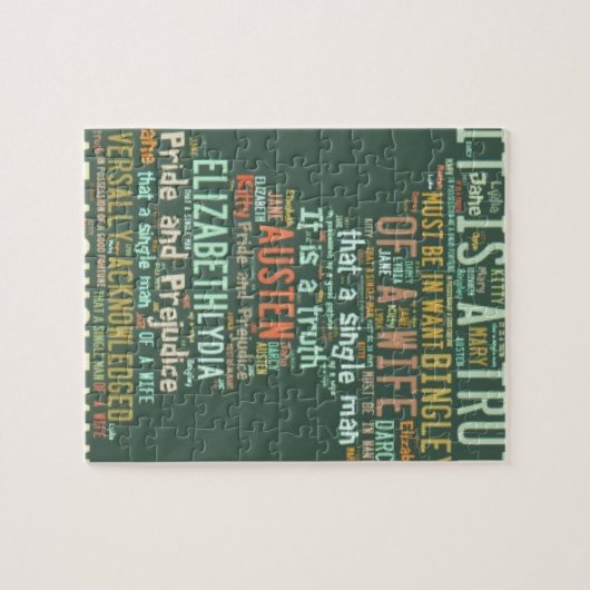 Word Cloud Pride en Prejudice Legpuzzel (Horizontaal)