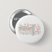 Word Cloud Ronde Button 5,7 Cm (Voorkant /achterkant)
