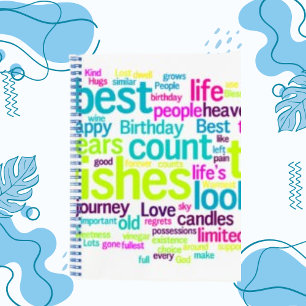 Word Cloud Spiral Notitieboek