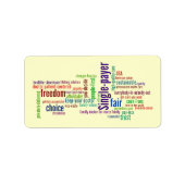 Word Cloud Sticker (Voorkant)