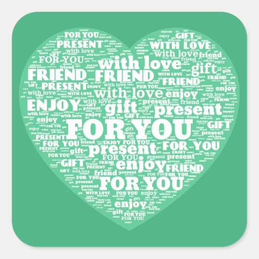 Word Cloud Stickers (Voorkant)