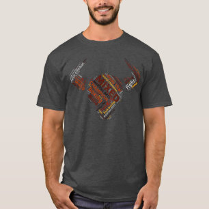 Word Cloud T-Shirt tegen Martial Arts