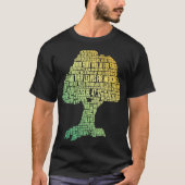 Word Cloud Tree Bijbelscripts Ezekiel 4712 T-shirt (Voorkant)