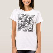 Word Cloud - Uniek en Quirky T-shirt (Voorkant)