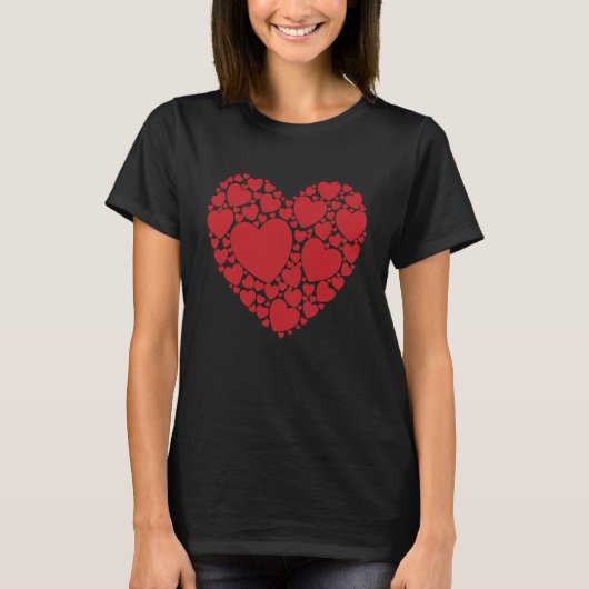 Word Cloud Valentijnsdag Love T-shirt (Voorkant)
