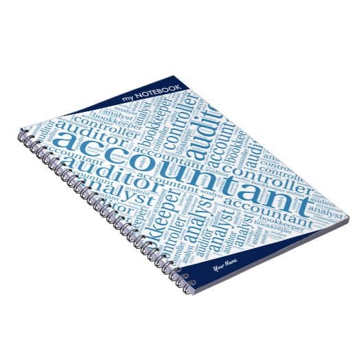 Word Cloud van accountants Notitieboek (Rechterzijde)