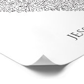 Word Cloud voor bruiloften en Jubilea Poster (Hoek)