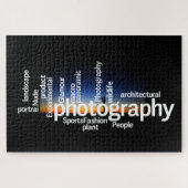 Word Cloud voor fotografie  Legpuzzel (Horizontaal)