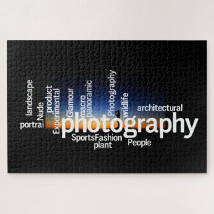 Word Cloud voor fotografie  Legpuzzel