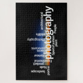 Word Cloud voor fotografie  Legpuzzel (Verticaal)