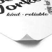 Word Cloud voor maatschappelijk werkers Poster (Hoek)