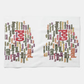 Word Cloud voor top 10 bijbelversies Theedoek (Horizontaal)