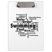 Word Cloud zwemmen Klembord (Voorkant)