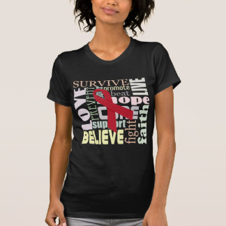 Word Collage Inspiration T-Shirt for Stroke, AIDS