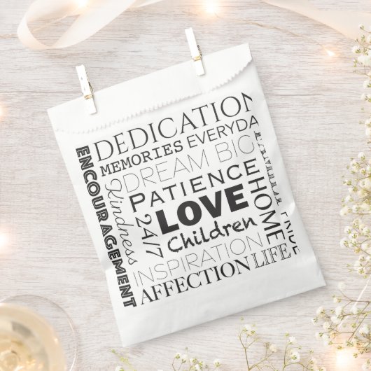 Word Collage stimuleren Bedankzakje (Geknipt)