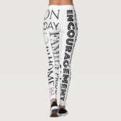 Word Collage stimuleren Leggings (Achterkant)