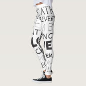Word Collage stimuleren Leggings (Links)