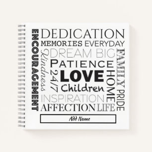 Word Collage stimuleren Notitieboek