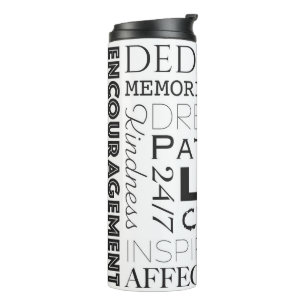 Word Collage stimuleren Thermosbeker