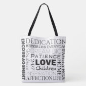 Word Collage stimuleren Tote Bag (Achterkant)