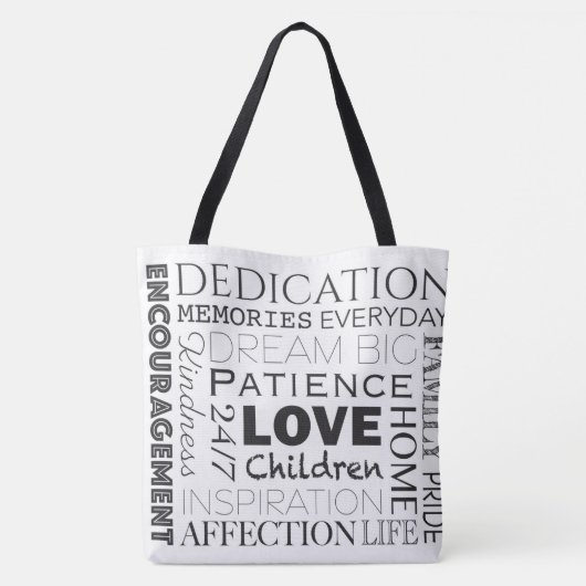 Word Collage stimuleren Tote Bag (Achterkant)