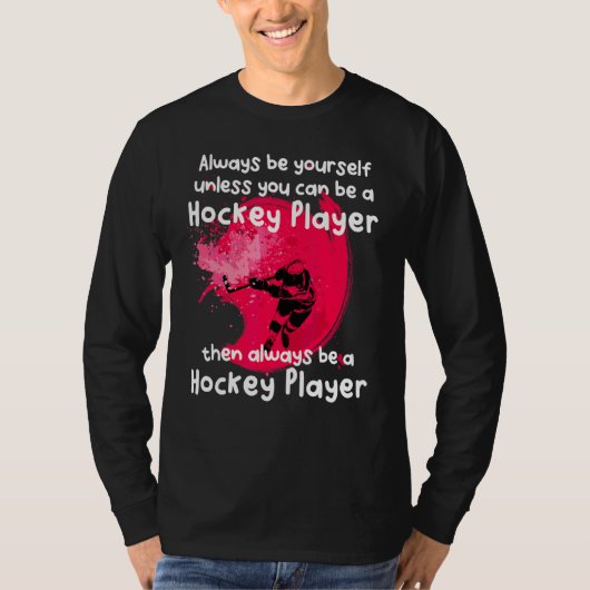 Word Cool Hockey Player T-shirt (Voorkant)