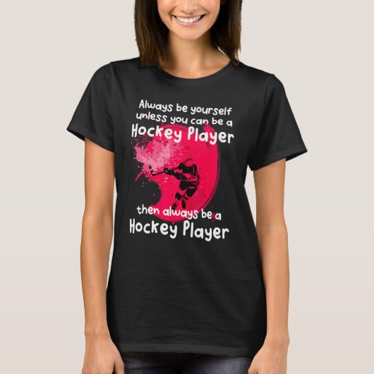 Word Cool Hockey Player T-shirt (Voorkant)