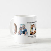 Word Daddy with pictures for Dad Koffiemok (Voorkant links)