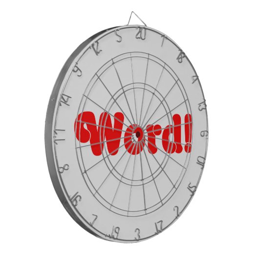 Word! Dartbord (Voorkant Links)