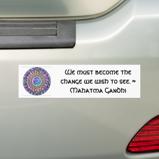 Word de Bumpersticker van de Verandering (Op auto)