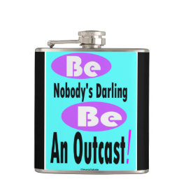 Word de donkere zwarte en blauwgroen kleurenkolf v heupfles