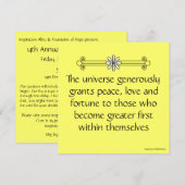 Word de Grotere Eerste Uitnodiging van de Vergader (Voorkant / Achterkant)