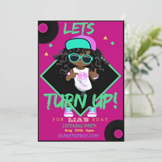 Word de Kaart van de Uitnodiging van de Partij van (Staand voorkant)