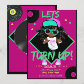 Word de Kaart van de Uitnodiging van de Partij van (Voorkant / Achterkant)