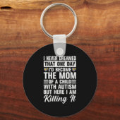 Word de moeder van een kind met autisme sleutelhanger (Voorkant)
