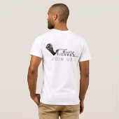 Word de revolutie t-shirt (Achterkant volledig)