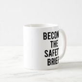 Word de Safety Brief grappig en sarcastisch citaat Koffiemok (Voorkant rechts)