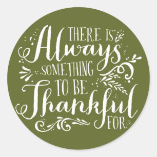 Word de Sticker van de Groene Thanksgiving van het