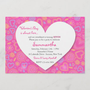 Word de uitnodiging van mijn Valentijn van Birthda