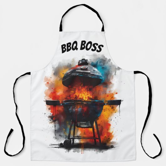← Word de Ultieme BBQ Boss! Schort (Voorkant)