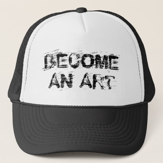 Word een Art™ Trucker Hat Trucker Pet (Voorkant)