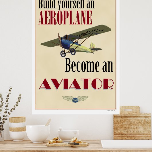 Word een Aviator Poster (Keuken)