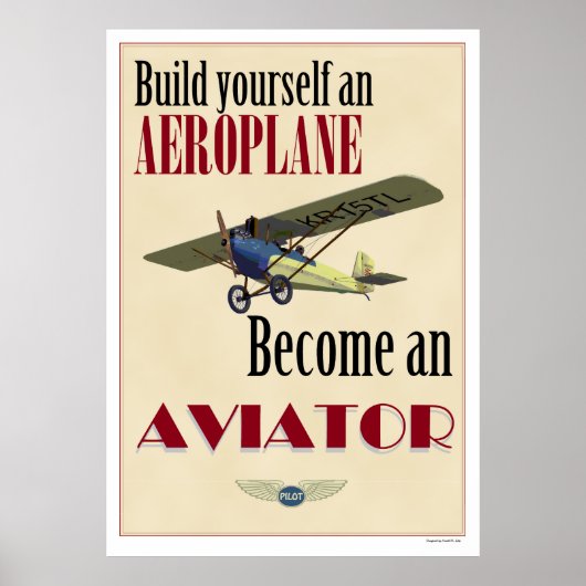 Word een Aviator Poster (Voorkant)