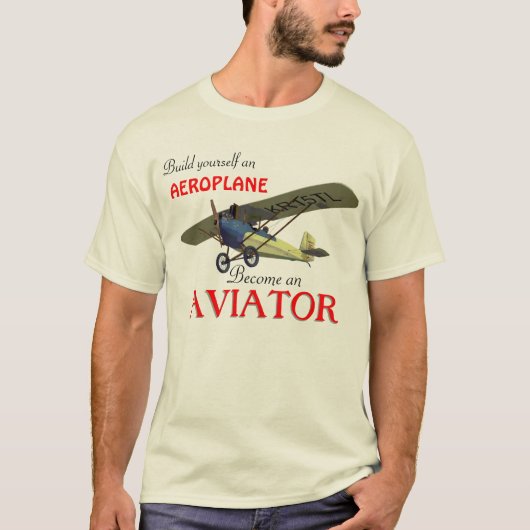 Word een Aviator! T-shirt (Voorkant)