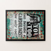 Word een cardioloog Jigzaag Puzzle - Funny Retro Legpuzzel (Horizontaal)