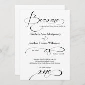 Word één Christelijke Uitnodiging van de Weddensch (Voorkant / Achterkant)