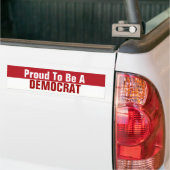 Word een democraat bumpersticker (Op Truck)