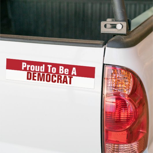 Word een democraat bumpersticker (Op Truck)