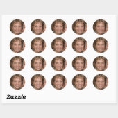 Word een droombouwer ronde sticker (Vel)